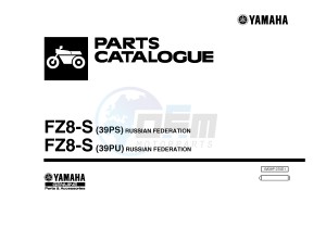 FZ8-N 800 FZ8 (NAKED) (39PS 39PU) drawing .1-Front-Page