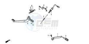 CB500S drawing PEDAL (2)