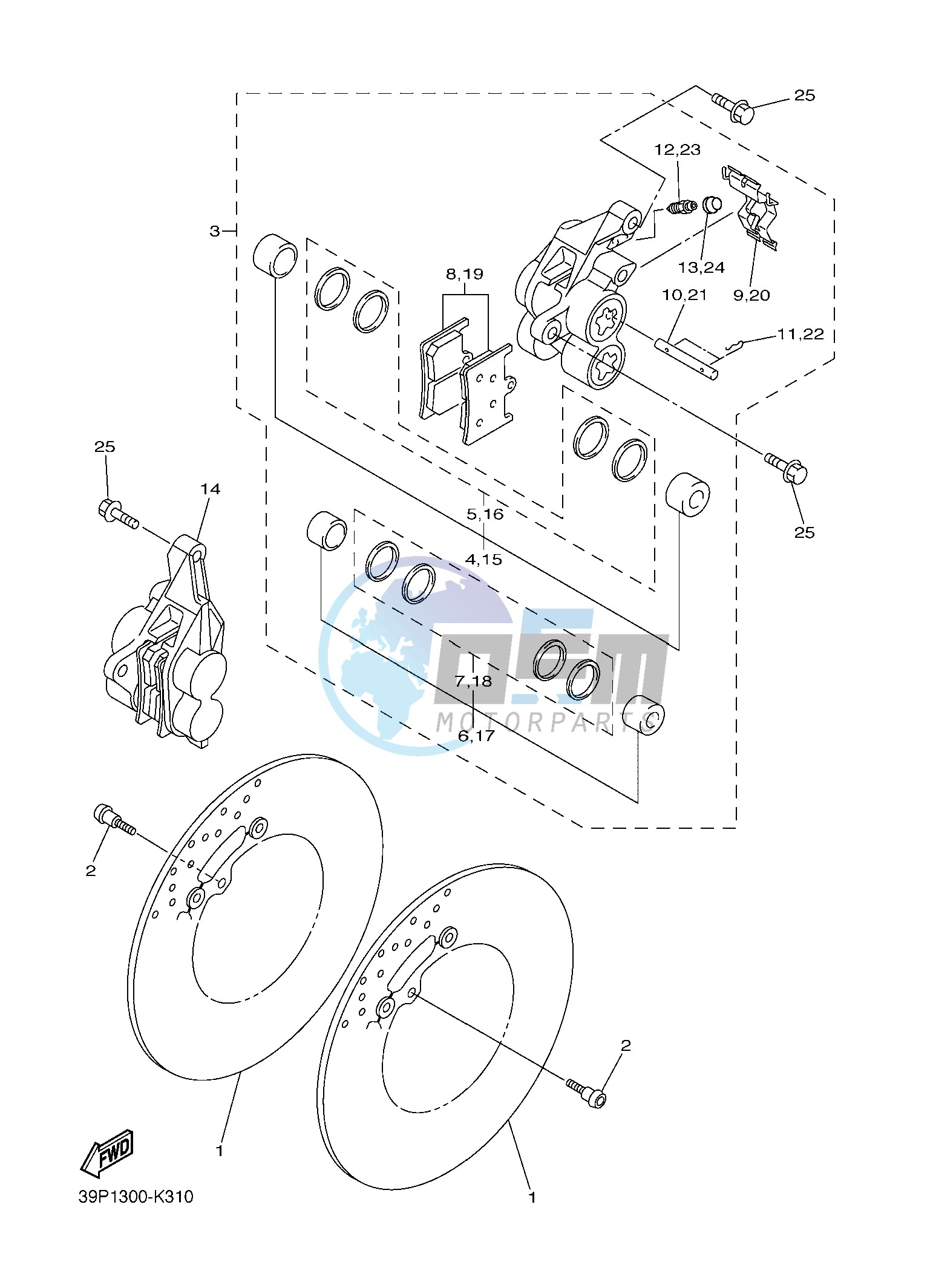 FRONT BRAKE CALIPER