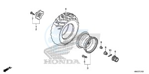 TRX500FE2H Europe Direct - (ED) drawing REAR WHEEL