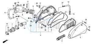 SH125S drawing AIR CLEANER