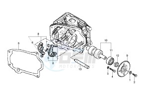 LX 4T 50 drawing Rocker levers support