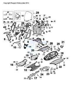 CITYSTAR 50 drawing COWLING FROM VGAJ2ABAA80080175