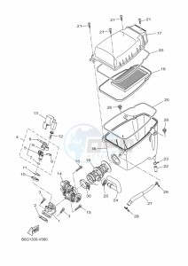 MT-125 MTN125-A (B6G2) drawing INTAKE