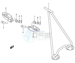 RM250 (E3-E28) drawing STAND - FOOTREST