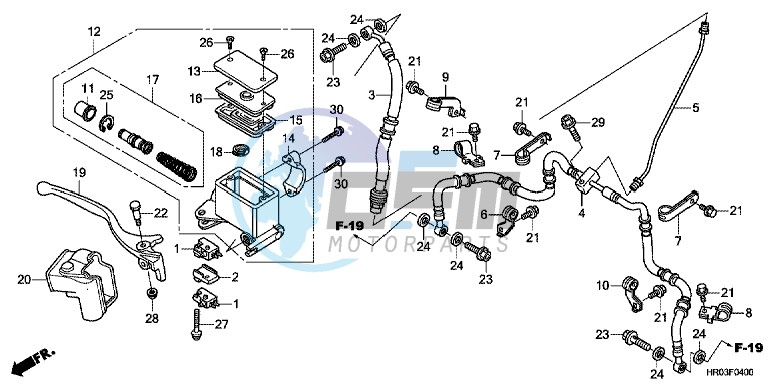 FRONT BRAKE MASTER CYLINDER