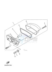 YBR125EGS YBR125G (43BL) drawing TAILLIGHT