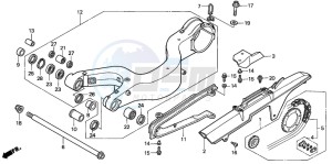 VFR800FI drawing SWINGARM