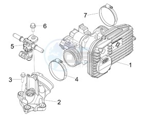 GTS 250 ie China drawing Throttle body - Injector - Union pipe