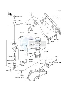 NINJA ZX-6RR ZX600-N1H FR GB XX (EU ME A(FRICA) drawing Rear Master Cylinder