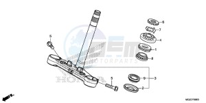 CB500FD CB500F UK - (E) drawing STEERING STEM