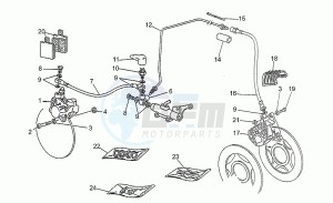 V 35 350 Carabinieri - PA Carabinieri/PA drawing Front/rear brake system