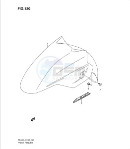 AN400Z drawing FRONT FENDER (AN400AL1 E24)