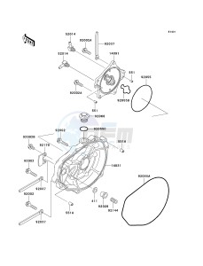 JT 900 D [900 STX] (D1) [900 STX] drawing ENGINE COVER-- S- -