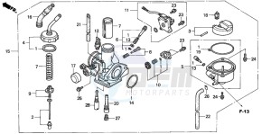 ANF125T drawing CARBURETOR