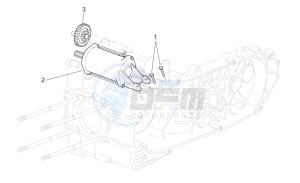 Scarabeo 125-250 e2 (eng. piaggio) drawing Starter motor II