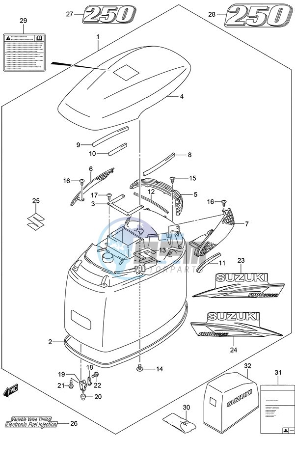 Engine Cover (DF 250S)