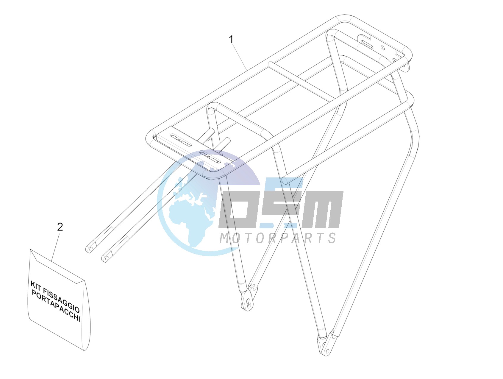 Rear luggage rack