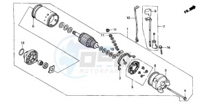 XL600V TRANSALP drawing STARTING MOTOR