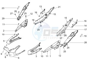 Runner 125 VX 4t e3 drawing Side cover - Spoiler