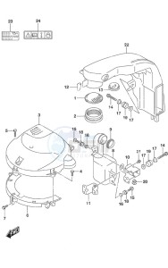 DF 150A drawing Silencer/Ring Gear Cover