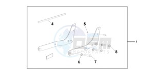 VT750C9 E / MKH MME drawing BACKREST/REAR CAR