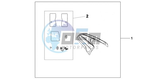 REAR SEAT COWL R-320P