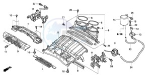 CBR1000RR drawing AIR INTAKE DUCT/SOLENOID VALVE (CBR1000RR4/5)