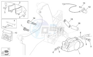 Sport City 125-200 e2 125-200-250 drawing Rear caliper