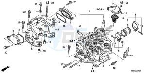 TRX500FPAE TRX500FPA Europe Direct - (ED) drawing CYLINDER HEAD