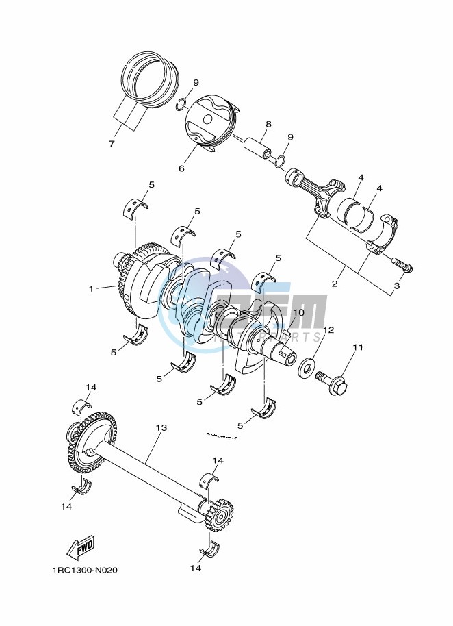 CRANKSHAFT & PISTON