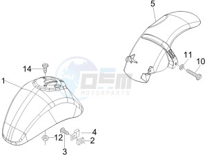 LX 150 4T drawing Wheel housing - Mudguard