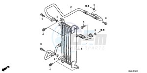 TRX500FPAC drawing OIL COOLER