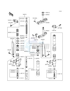 KX 125 K [KX125] (K5) [KX125] drawing FRONT FORK