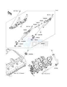 ZX 600 R [NINJA ZX-6R MONSTER ENERGY] (R9FA) R9FA drawing TOP FEED INJECTER