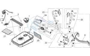 JET SPORT X R 25KMH 50 drawing FUEL TANK - FUEL CUT