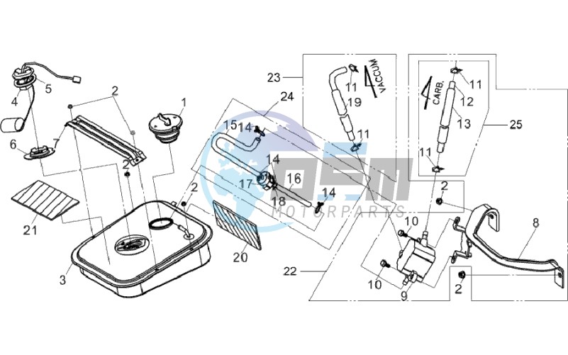 FUEL TANK - FUEL CUT