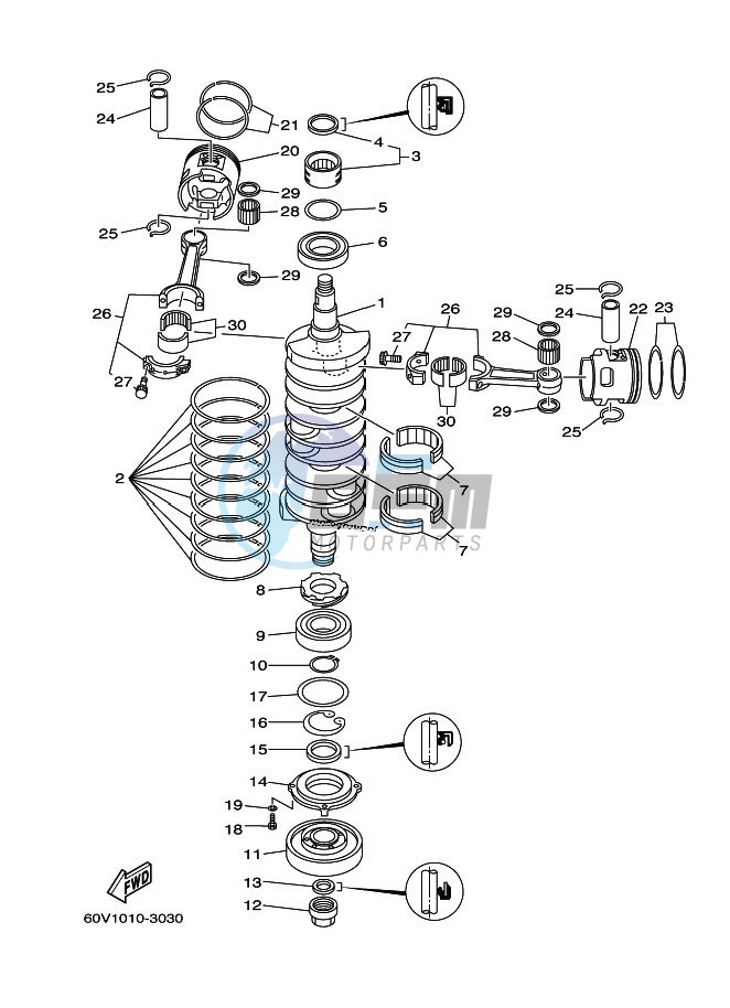 CRANKSHAFT--PISTON