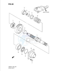 AN650 drawing SHAFT DRIVE