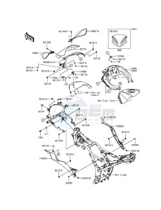 NINJA 300 EX300AEF XX (EU ME A(FRICA) drawing Cowling