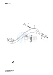 LT-Z400 (E19) drawing REAR BRAKE