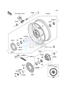 NINJA_ZX-10R ZX1000JEF FR XX (EU ME A(FRICA) drawing Rear Hub