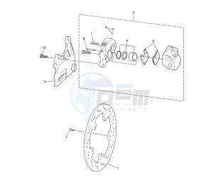 TZR 50 drawing REAR BRAKE CALIPER