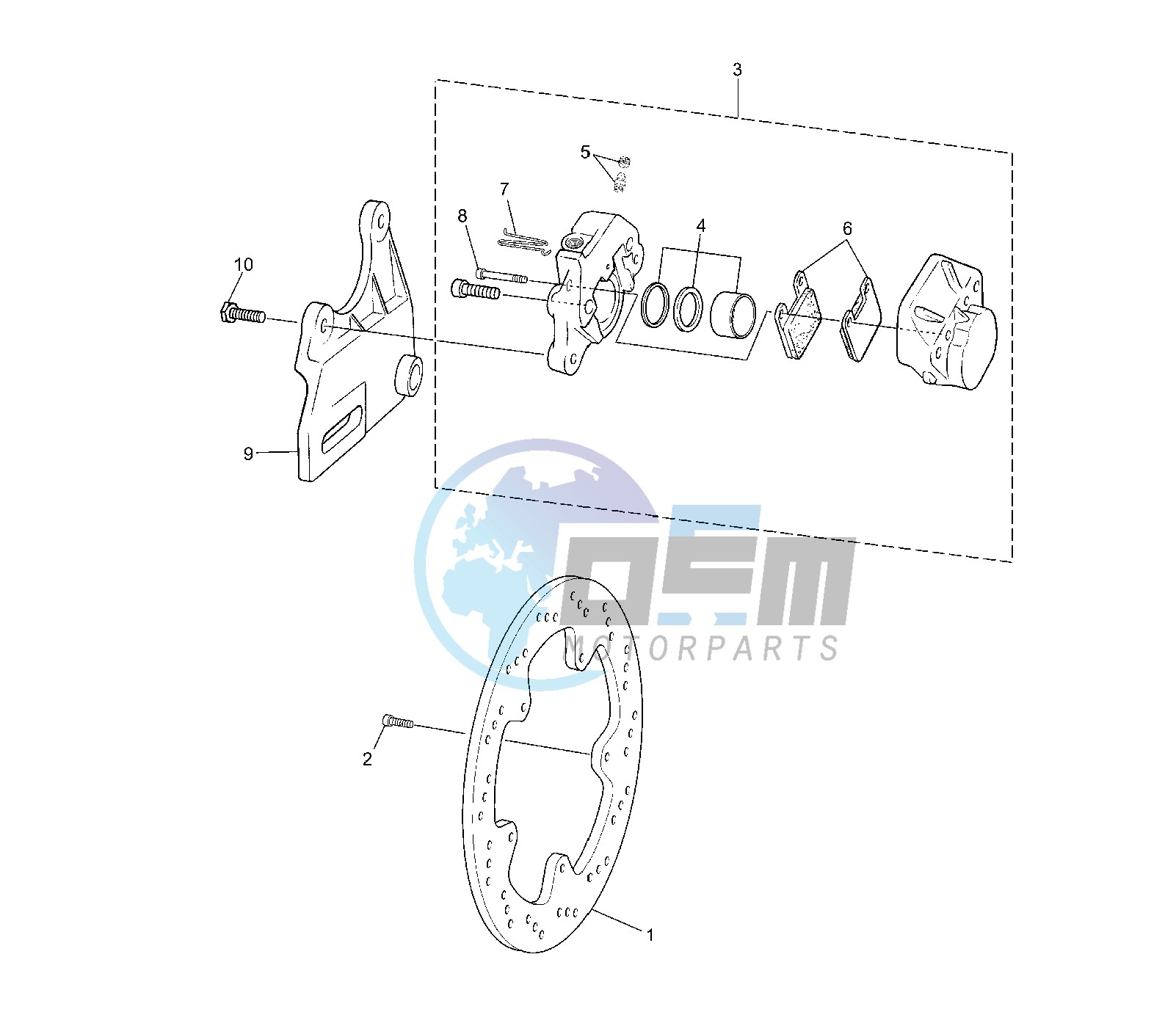 REAR BRAKE CALIPER