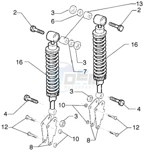 X9 500 drawing Rear shock absorbers