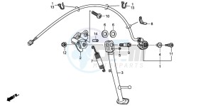 CBR600RR drawing STAND