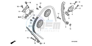 CBF1000S9 France - (F / ABS CMF) drawing CAM CHAIN/TENSIONER