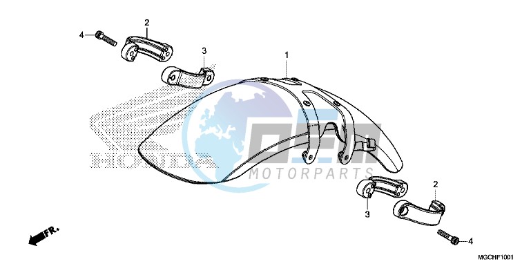 FRONT FENDER (CB1100NA/ NAD)