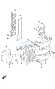 DF 60A drawing Intake Manifold/ Silencer/Exhaust Cover