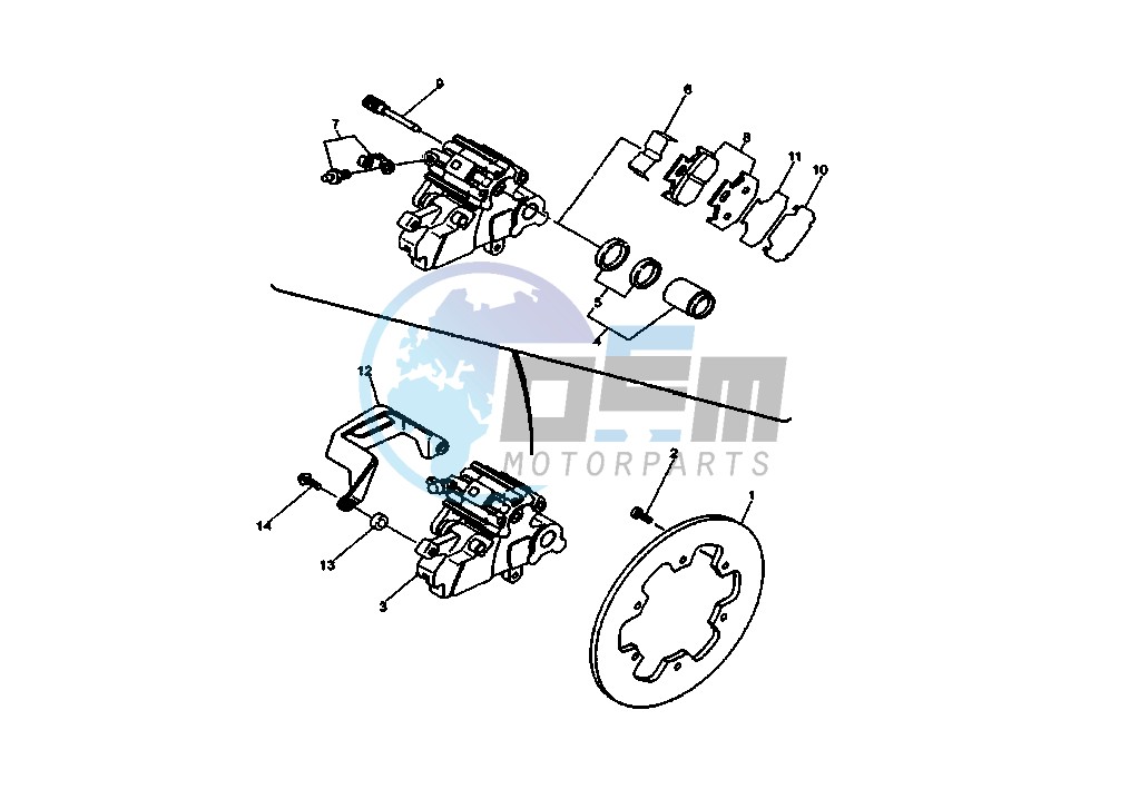 REAR BRAKE CALIPER